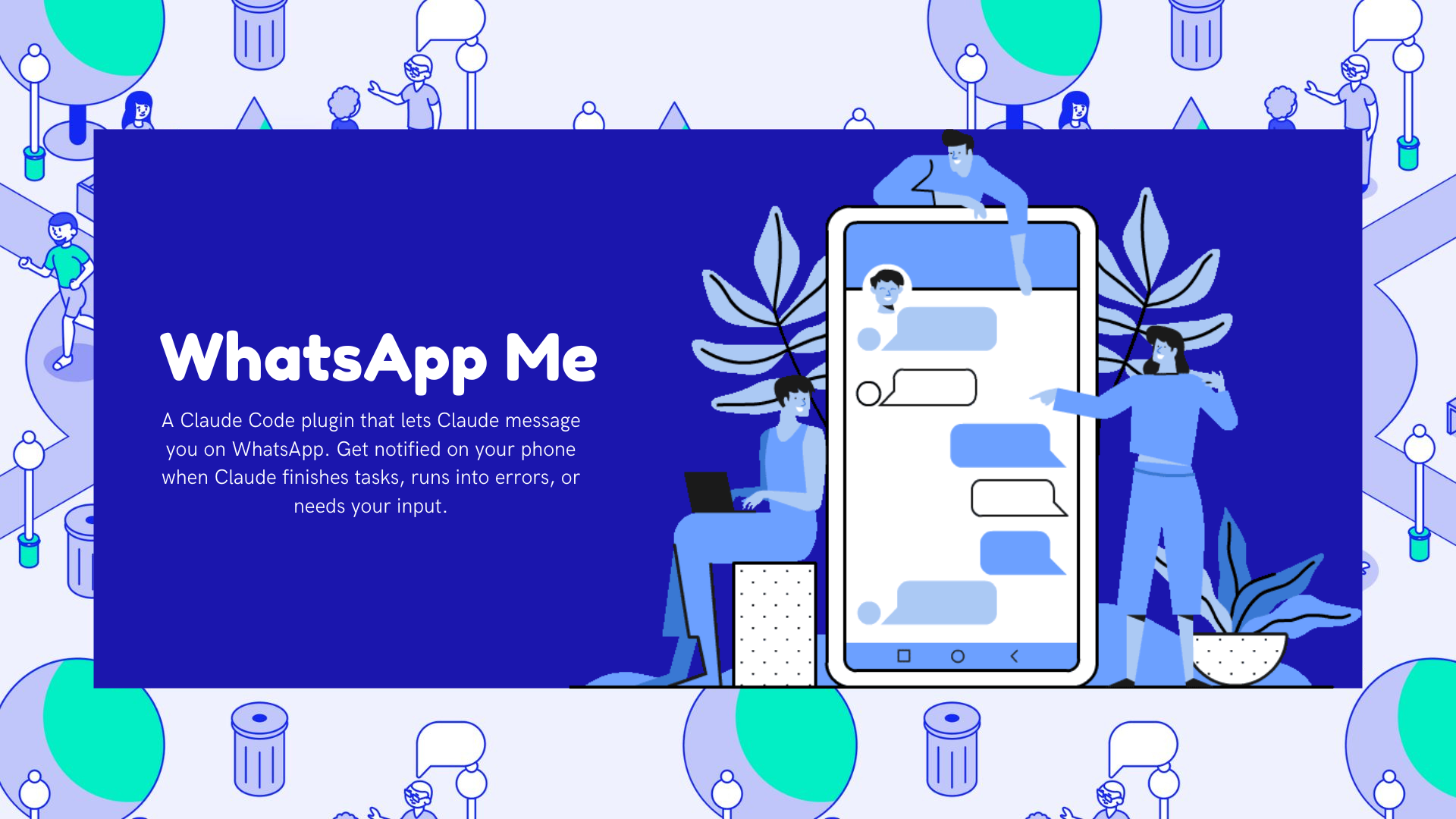 WhatsApp Me - Main product screenshot demonstrating key features and user interface