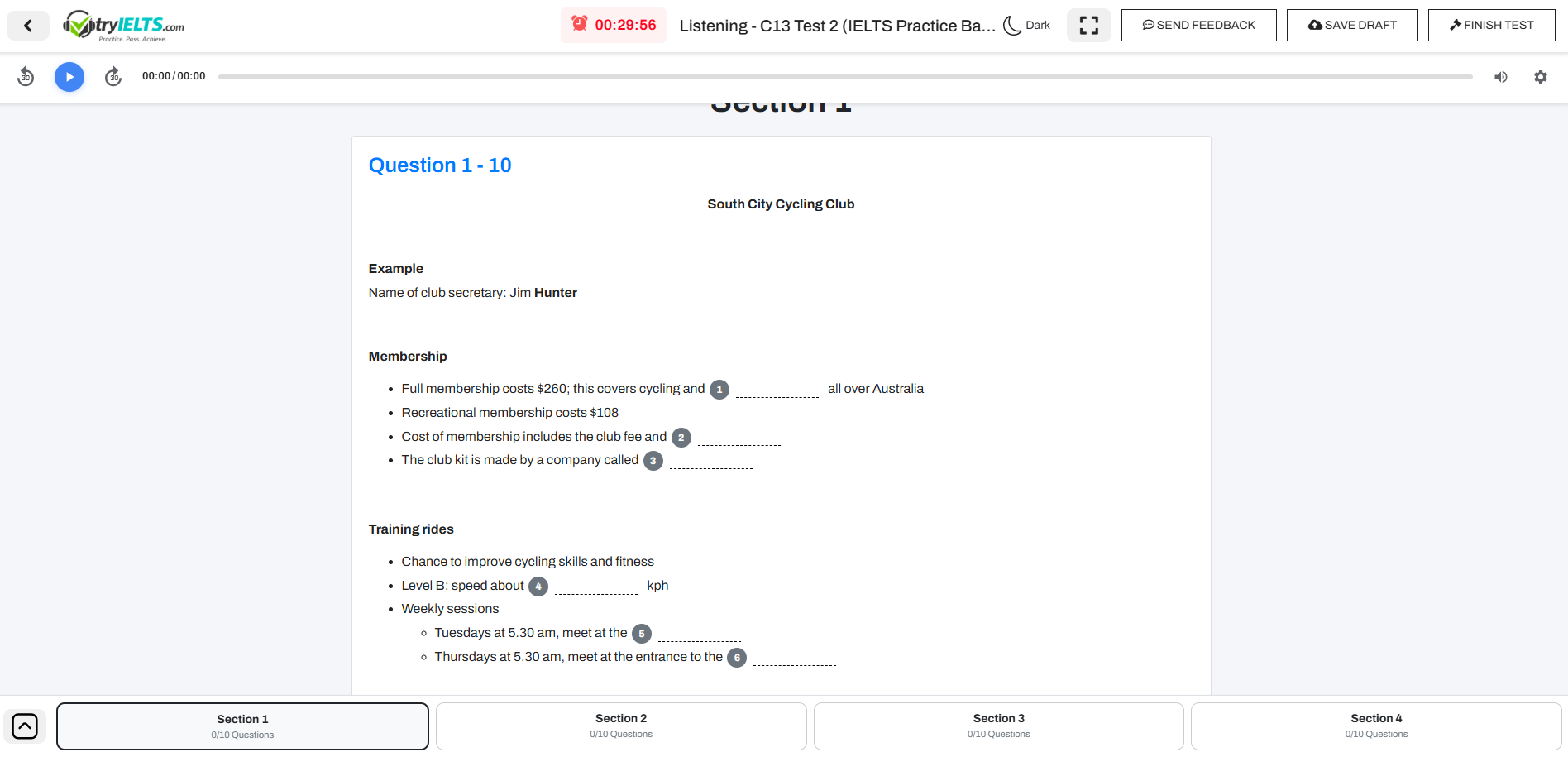 tryielts.com - Screenshot 3 showing product features and functionality