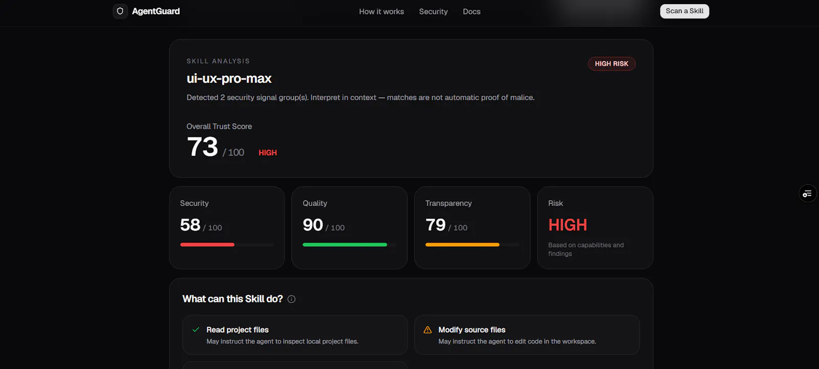 AgentGuard screenshot 3
