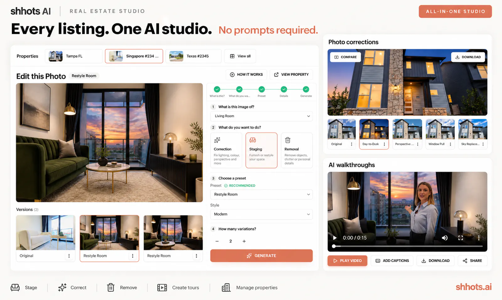 Shhots AI - Real Estate Studio screenshot 4