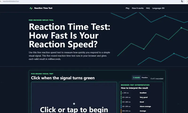 Reaction Time Test screenshot 1