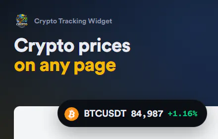 Crypto Tracking Widget gallery image