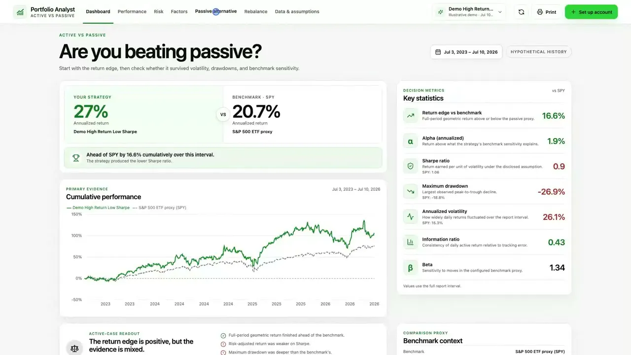 Personal Portfolio Analyst gallery image
