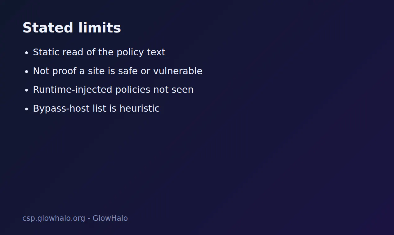 CSP Evaluator API gallery image