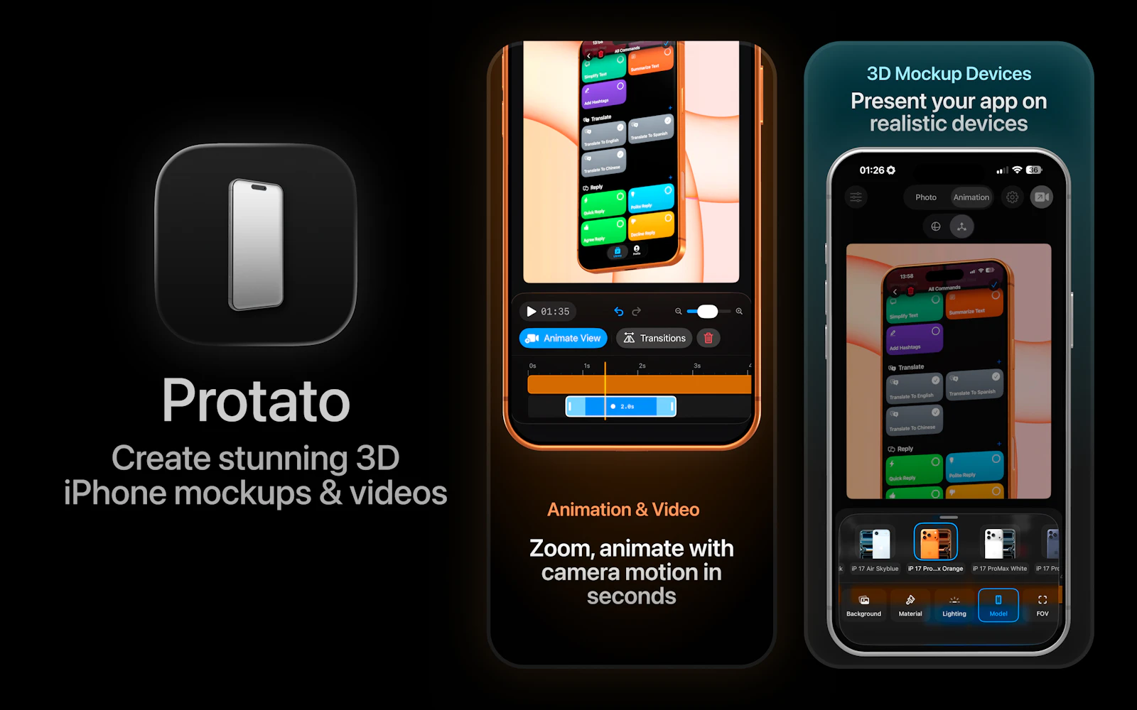 Protato 3D Mockup Generator screenshot 2