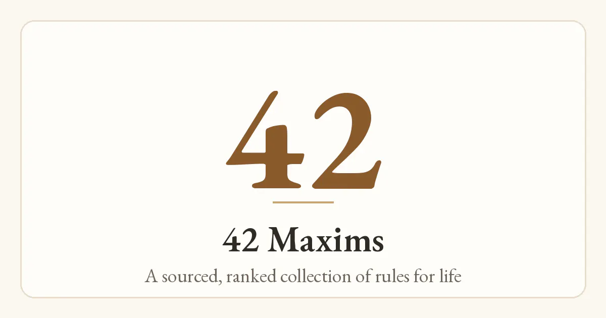 42 Maxims gallery image