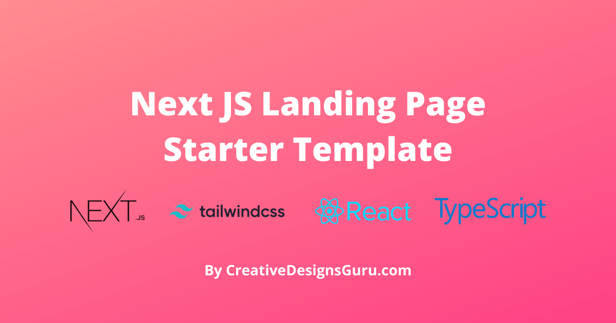 Free Next JS Landing Page Template gallery image