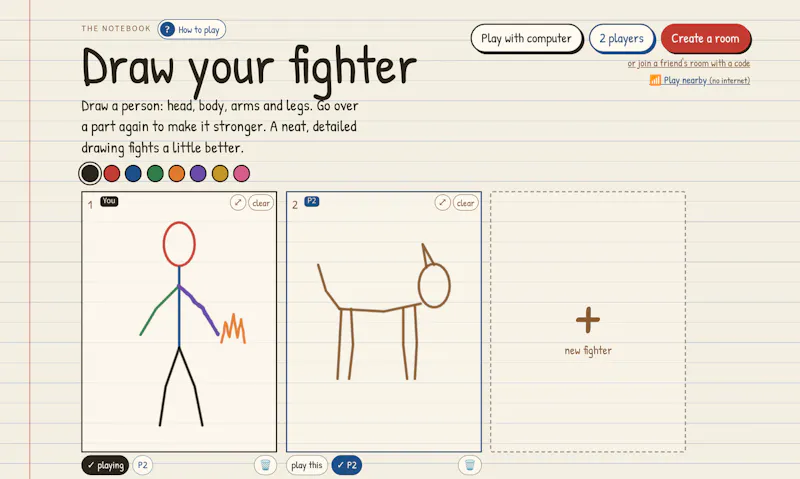 Notebook Fighters screenshot 1