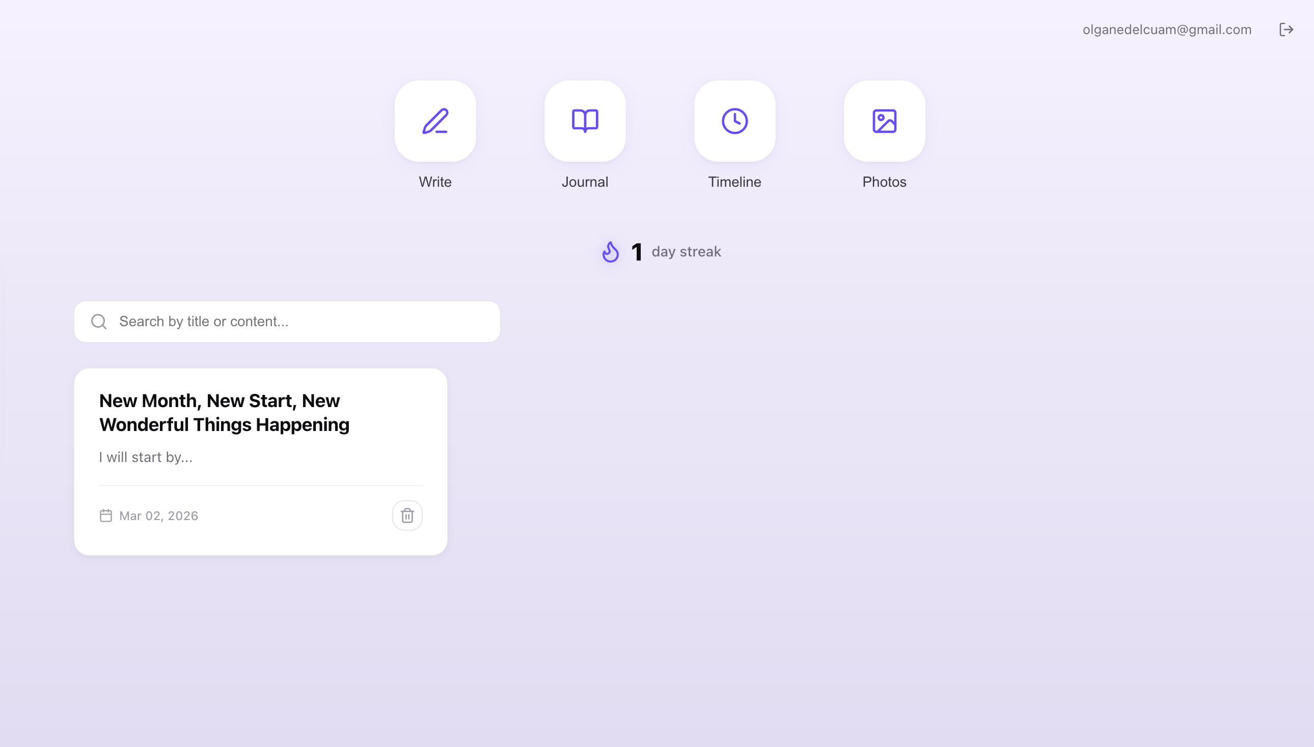 Digital Journal - Screenshot 2 showing product features and functionality