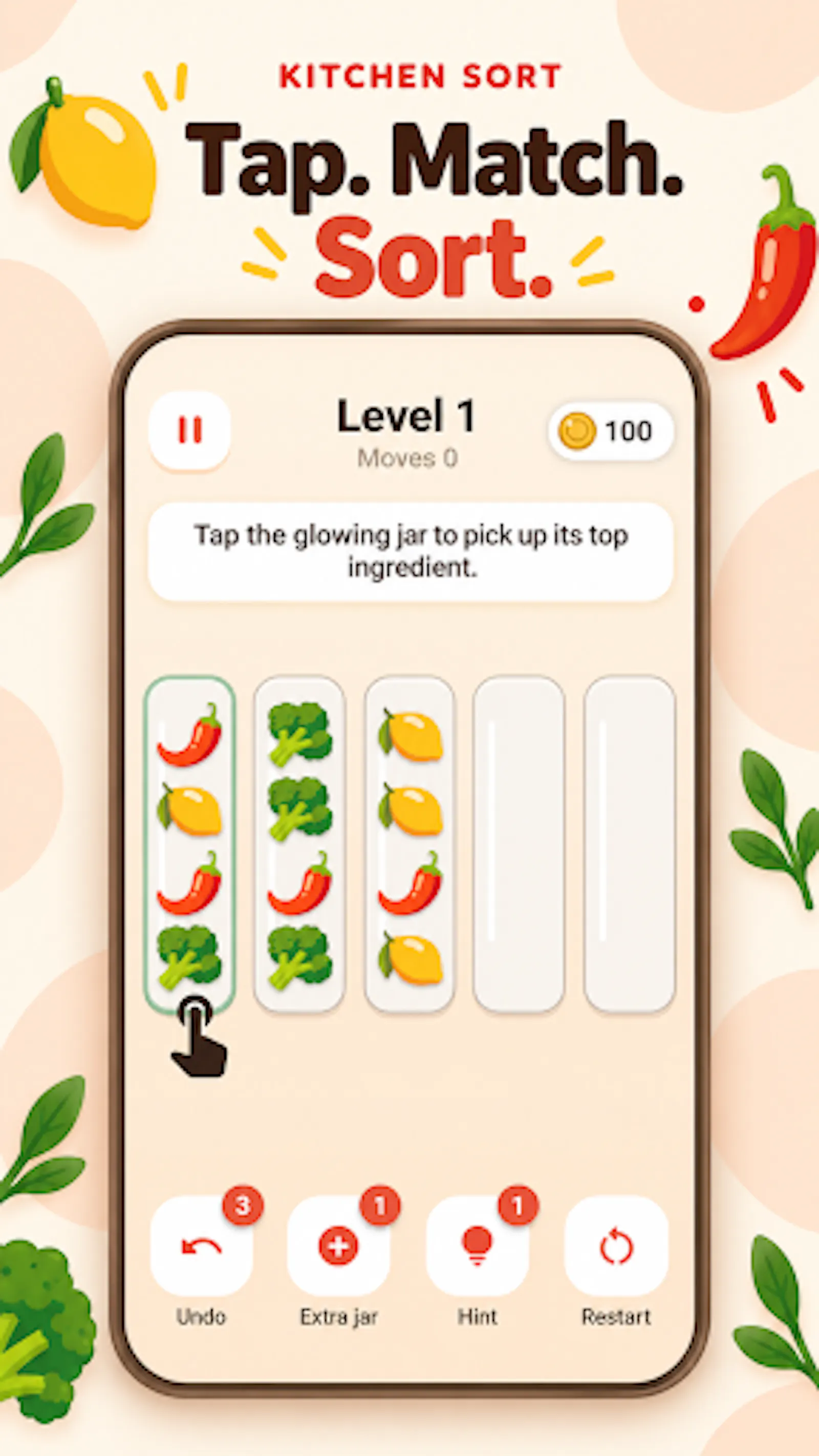 Kitchen Sort: Food Puzzle screenshot 1