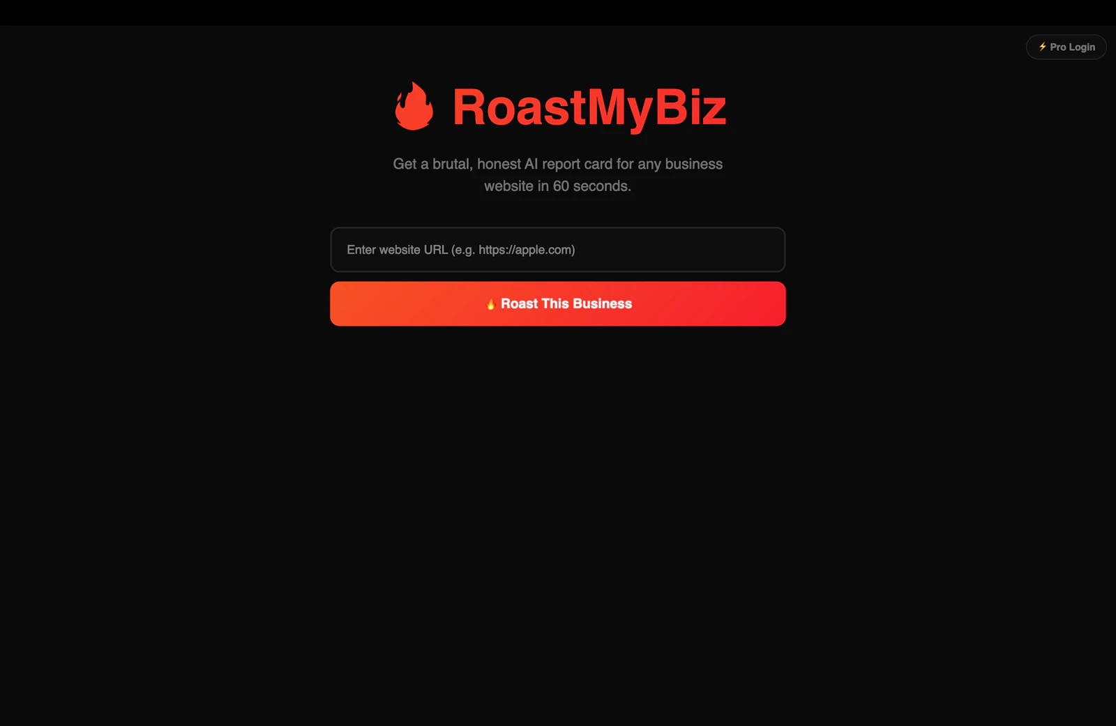 RoastMyBiz screenshot 1