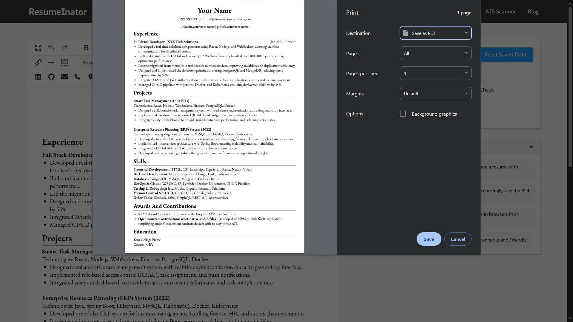ResumeInator gallery image