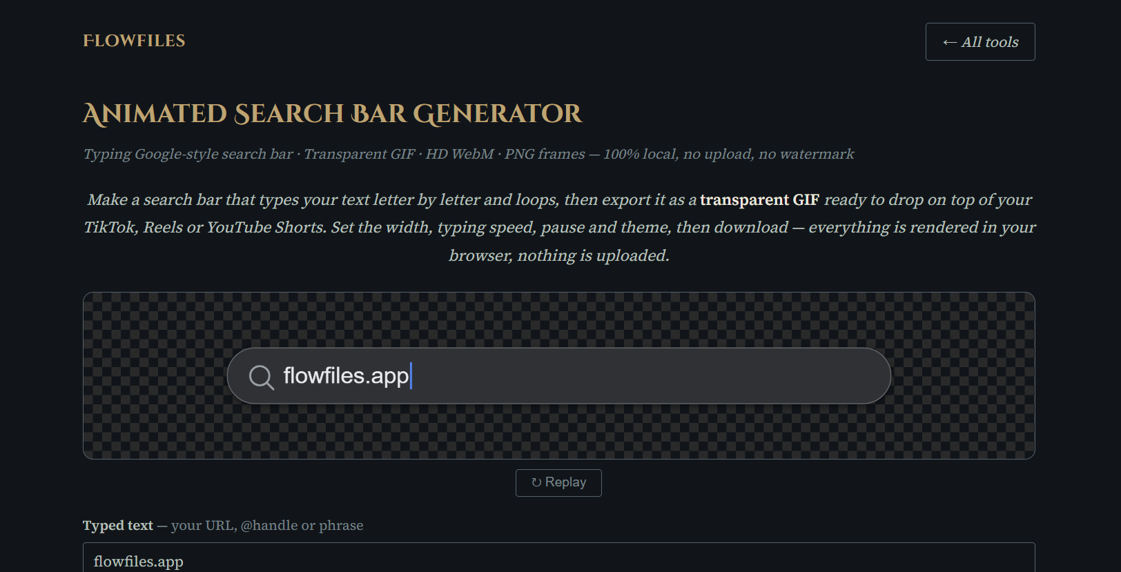 Flowfiles Search Bar gallery image