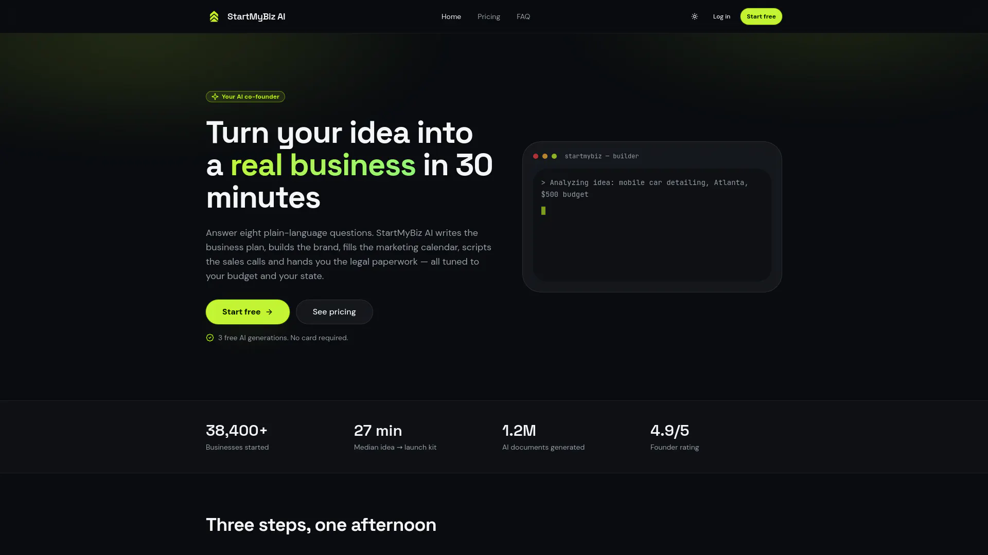 StartMyBiz AI gallery image