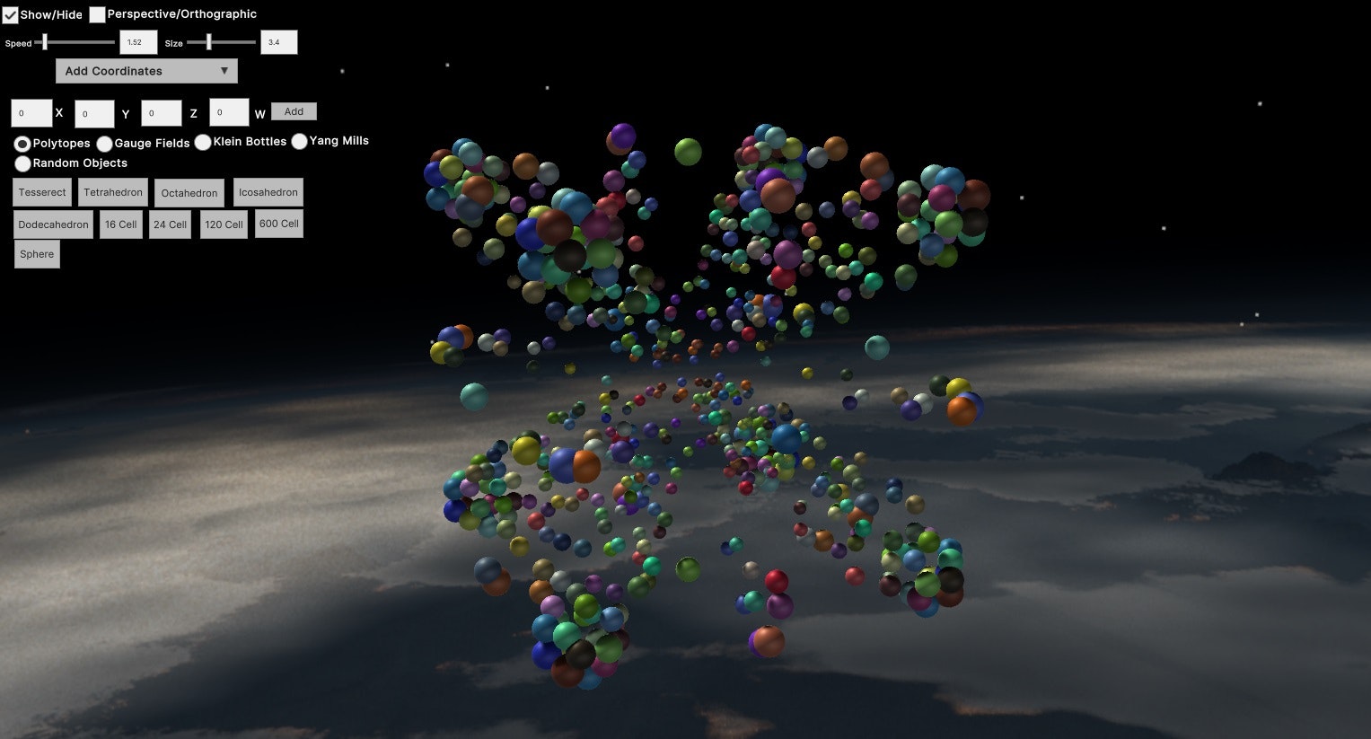 4D Visualization Simulator using Unity3D gallery image