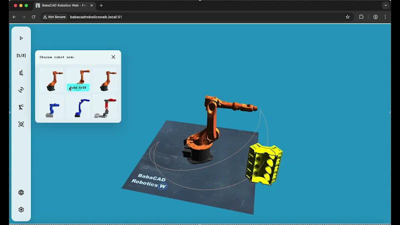 BabaCAD Robotics screenshot 1 (video preview)