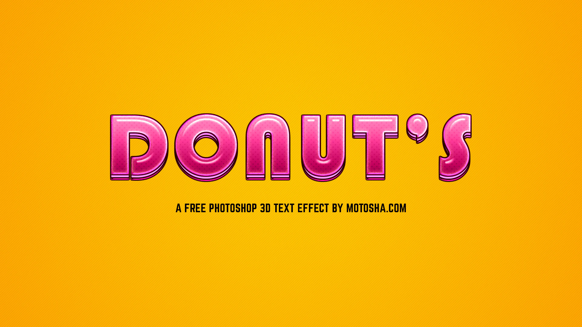 Free Photoshop Candy Donut Text Effect
