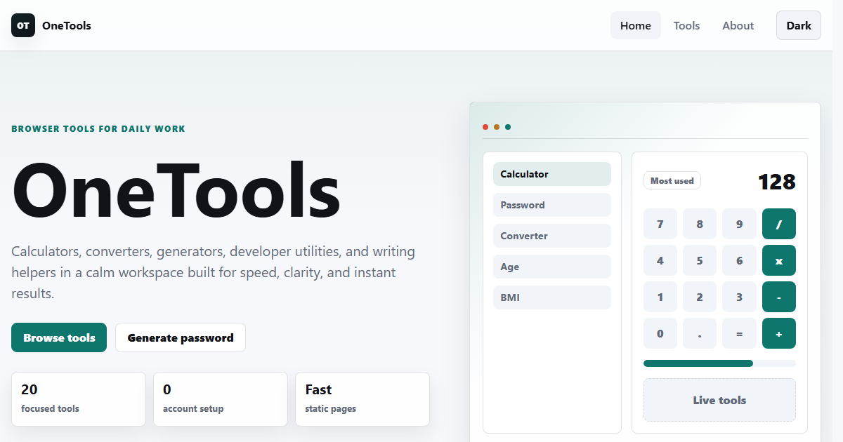 OneTools gallery image