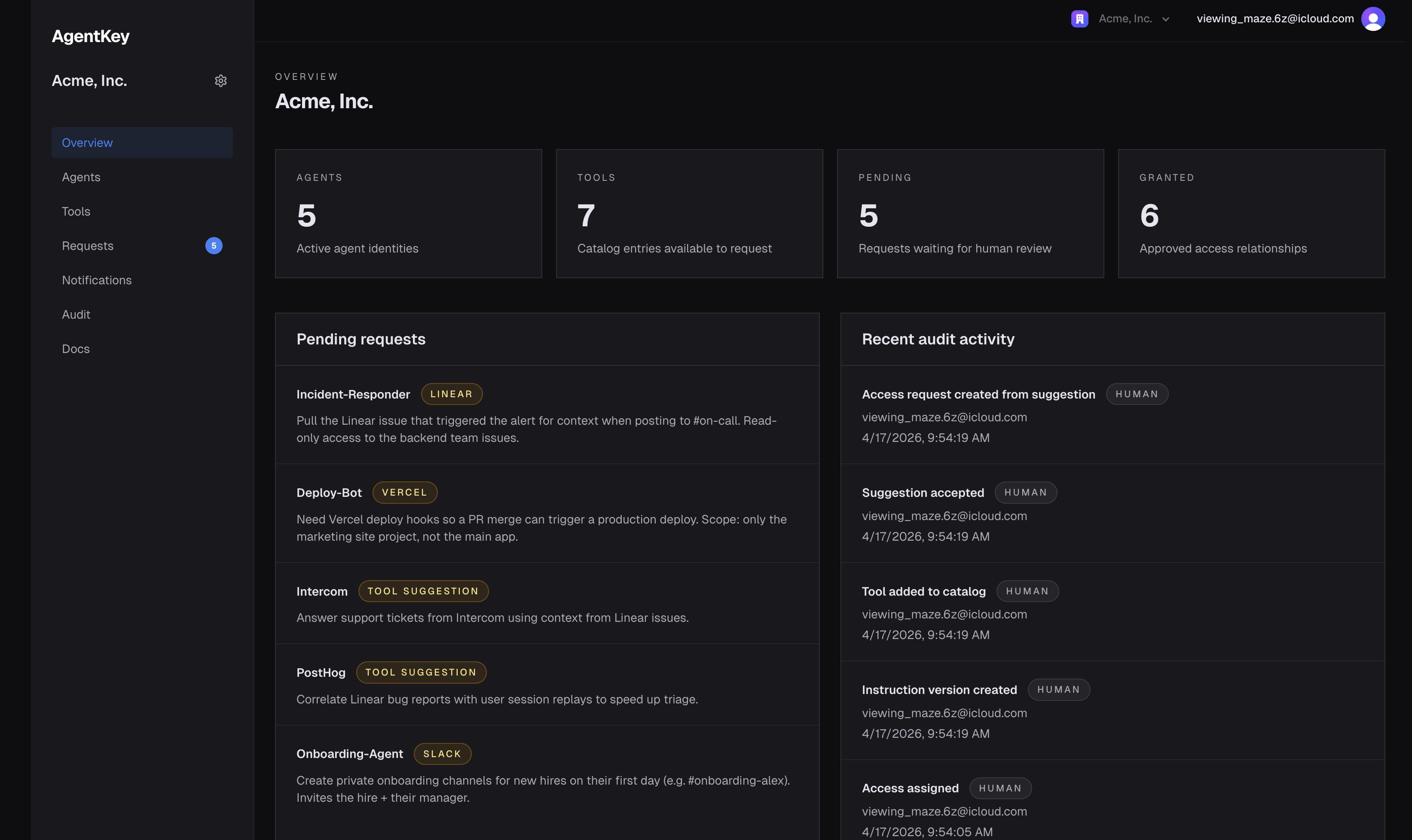 AgentKey — Agent Access Management gallery image