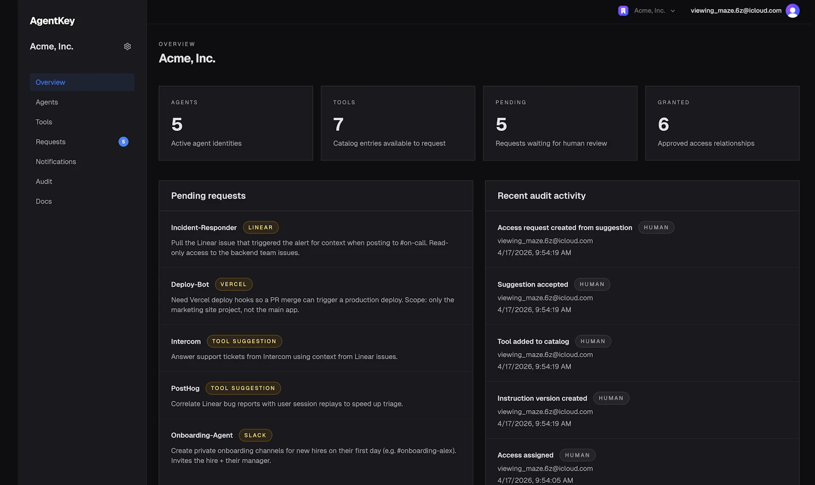 AgentKey — Agent Access Management screenshot 3