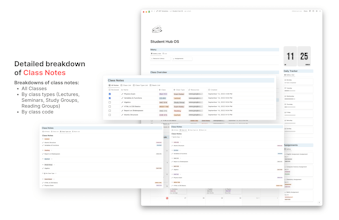 Student Hub OS - Notion Dashboard gallery image