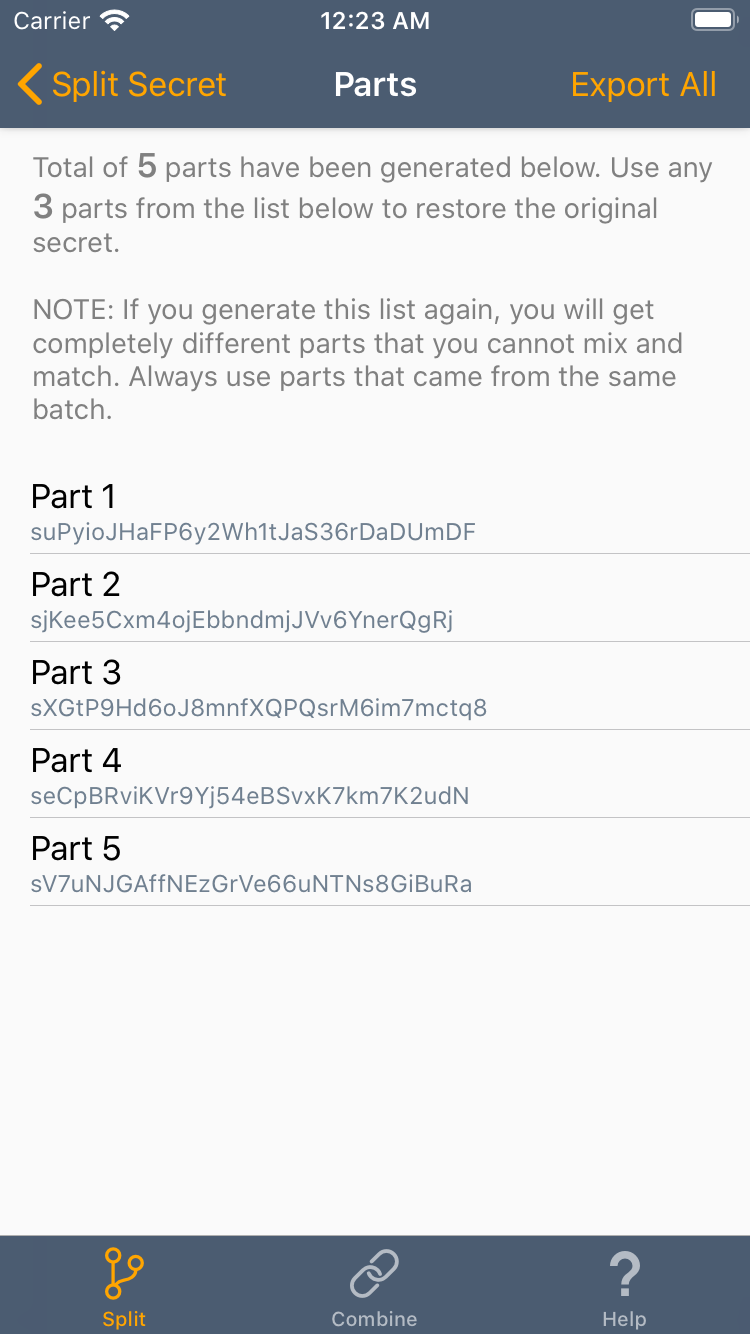 Secret Splitter gallery image