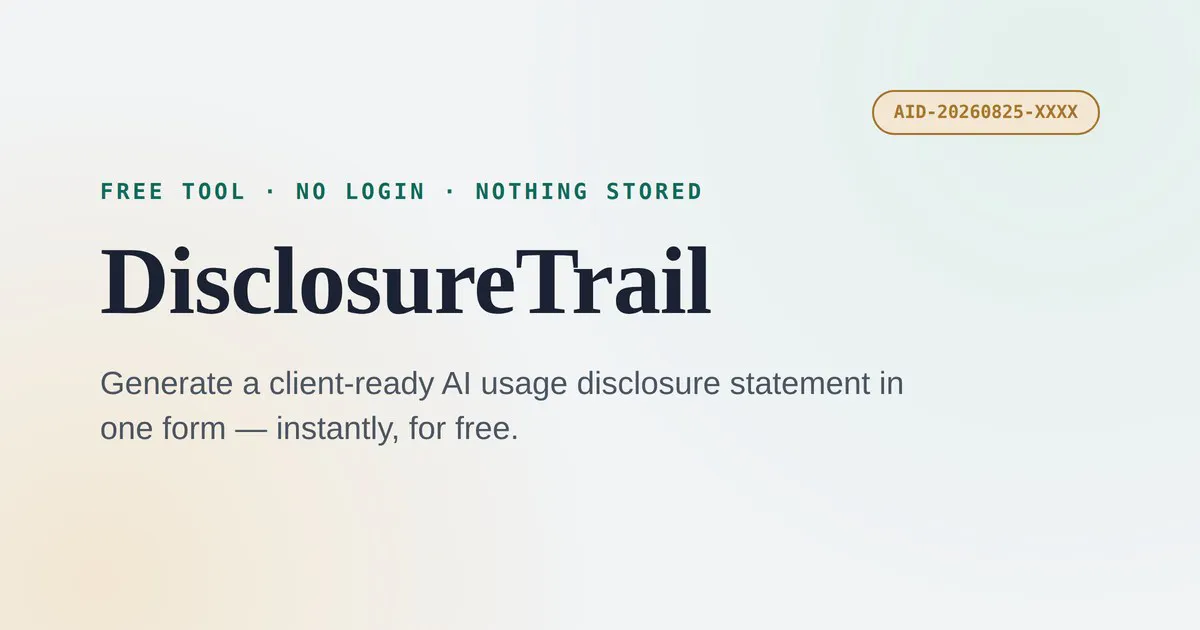 DisclosureTrail gallery image