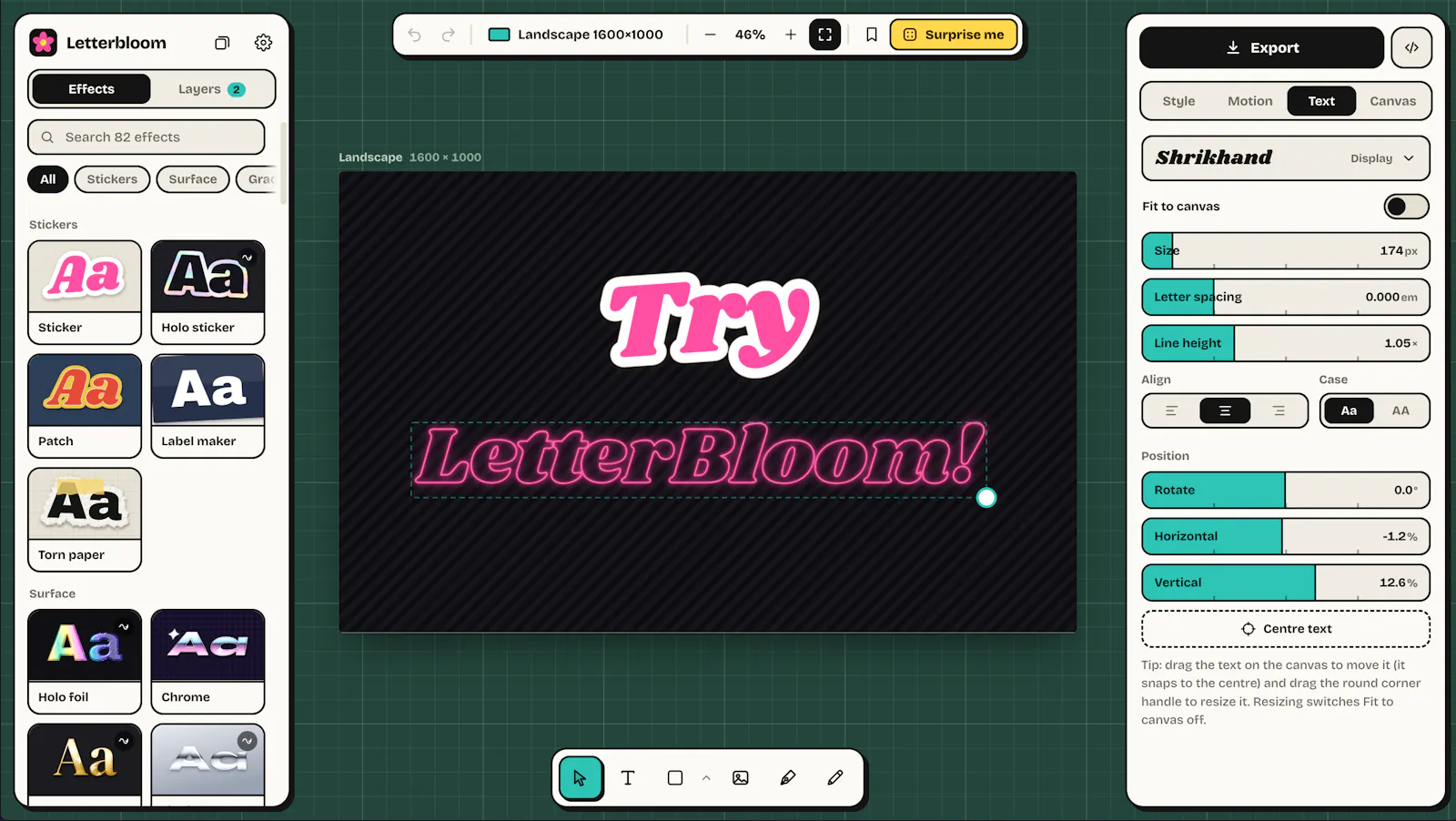 Letterbloom screenshot 1