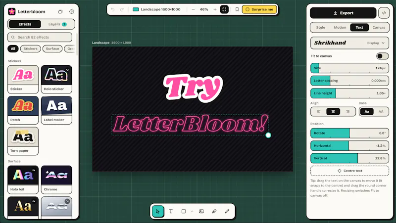 Letterbloom screenshot 1