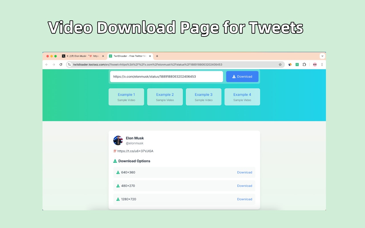 twitdloader - ผู้ช่วยดาวน์โหลดวิดีโอ Twitter media 4