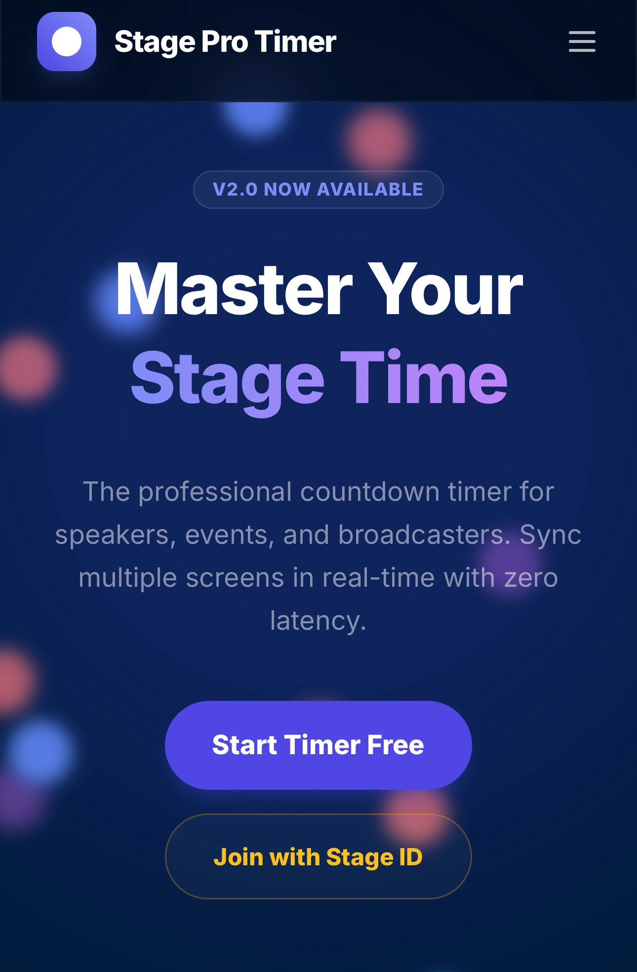 Stage Pro Timer - Product Hunt launch logo and brand identity