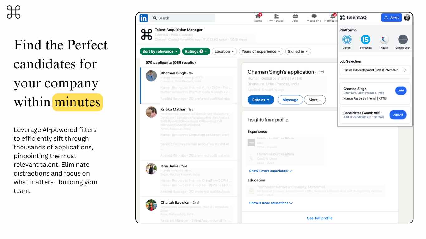 Talentaq Chrome Extension untuk LinkedIn media 2