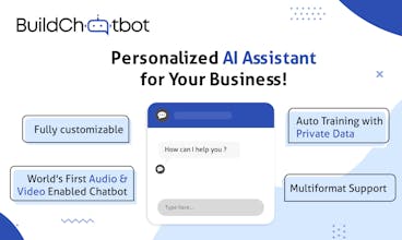 Representação visual do Build Chatbot aproveitando dados confidenciais para criação personalizada de chatbot