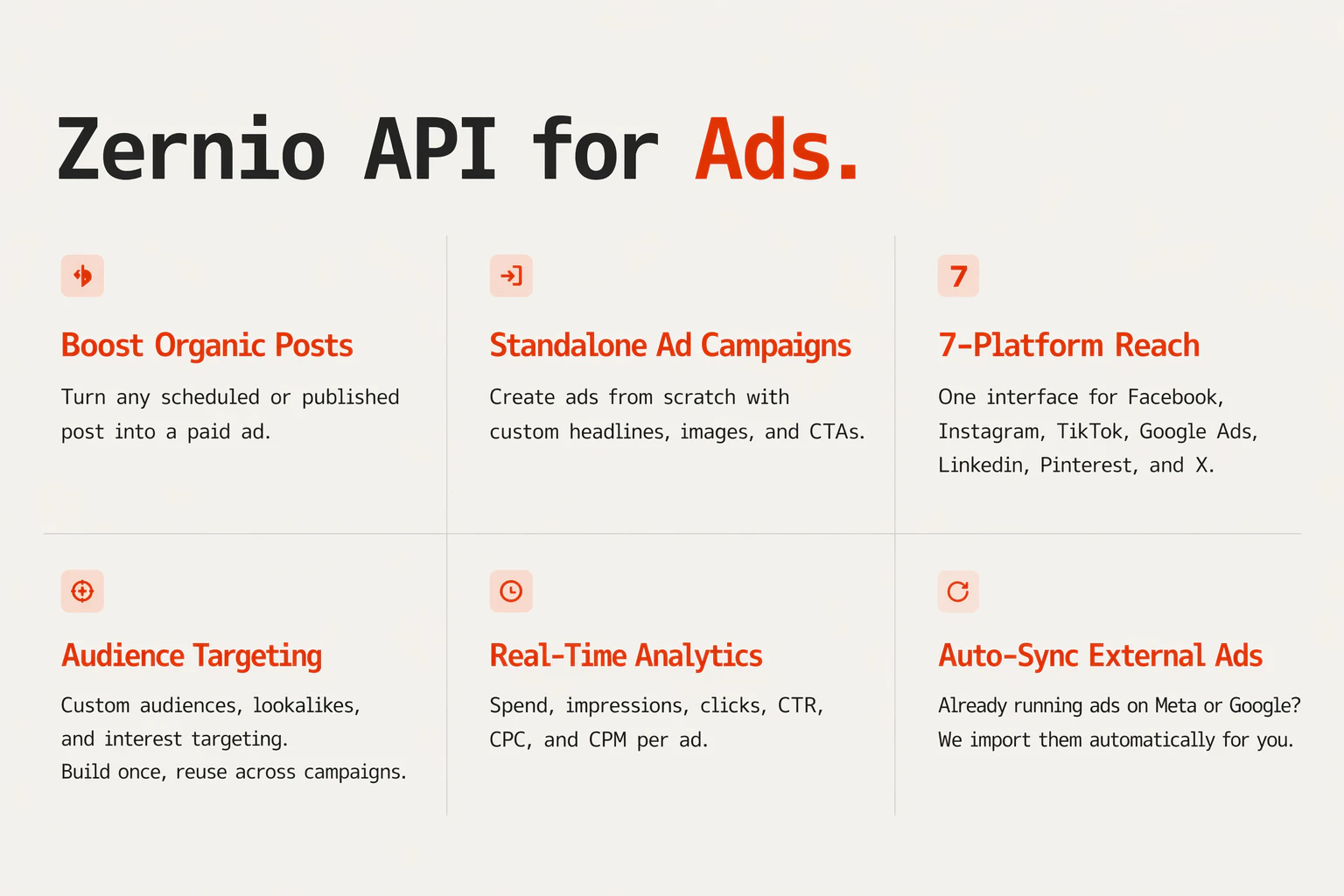 Zernio Ads API screenshot 4
