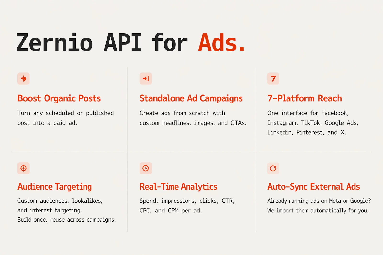 Zernio Ads API screenshot 4