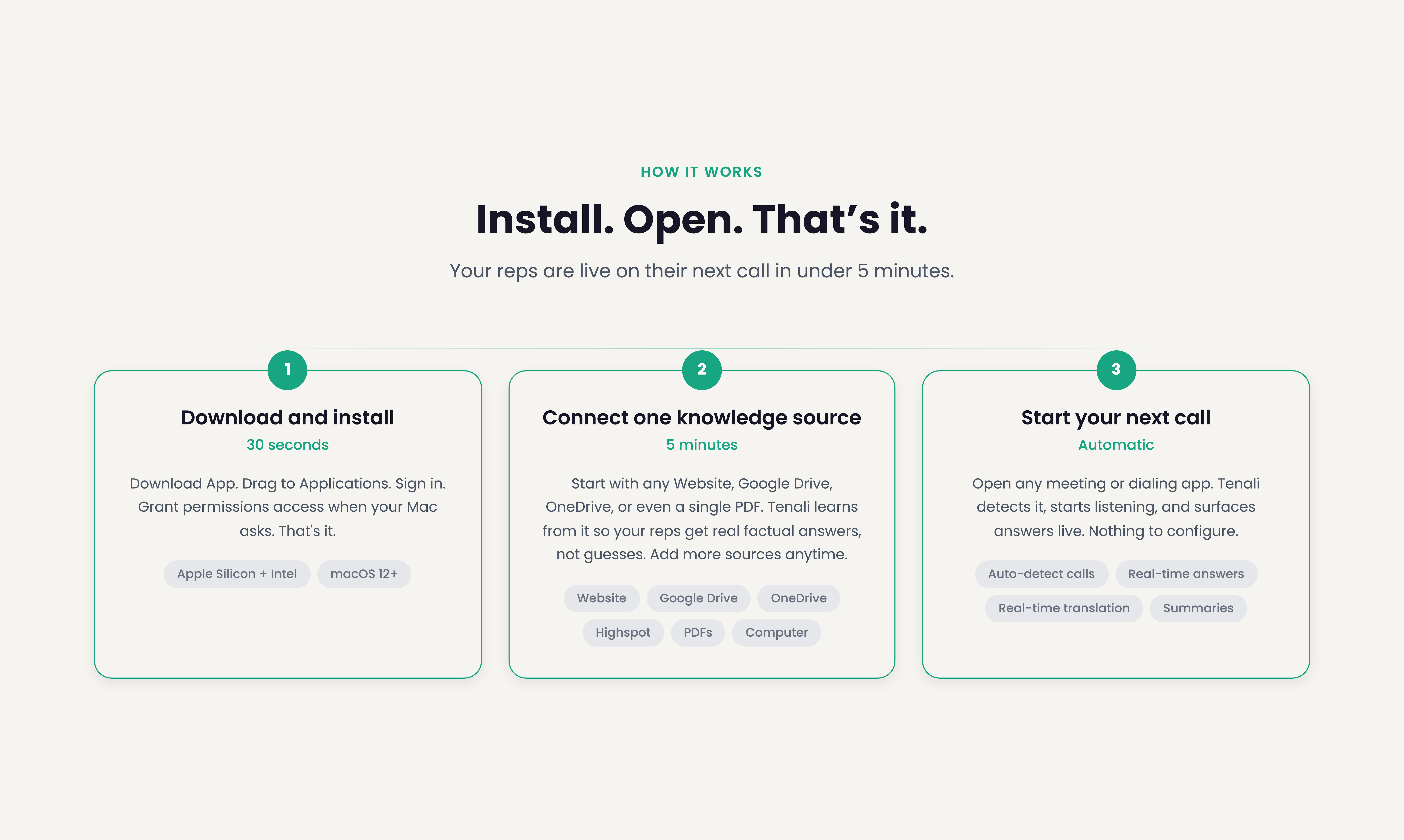 Tenali AI Real Time In-Call Intelligence gallery image