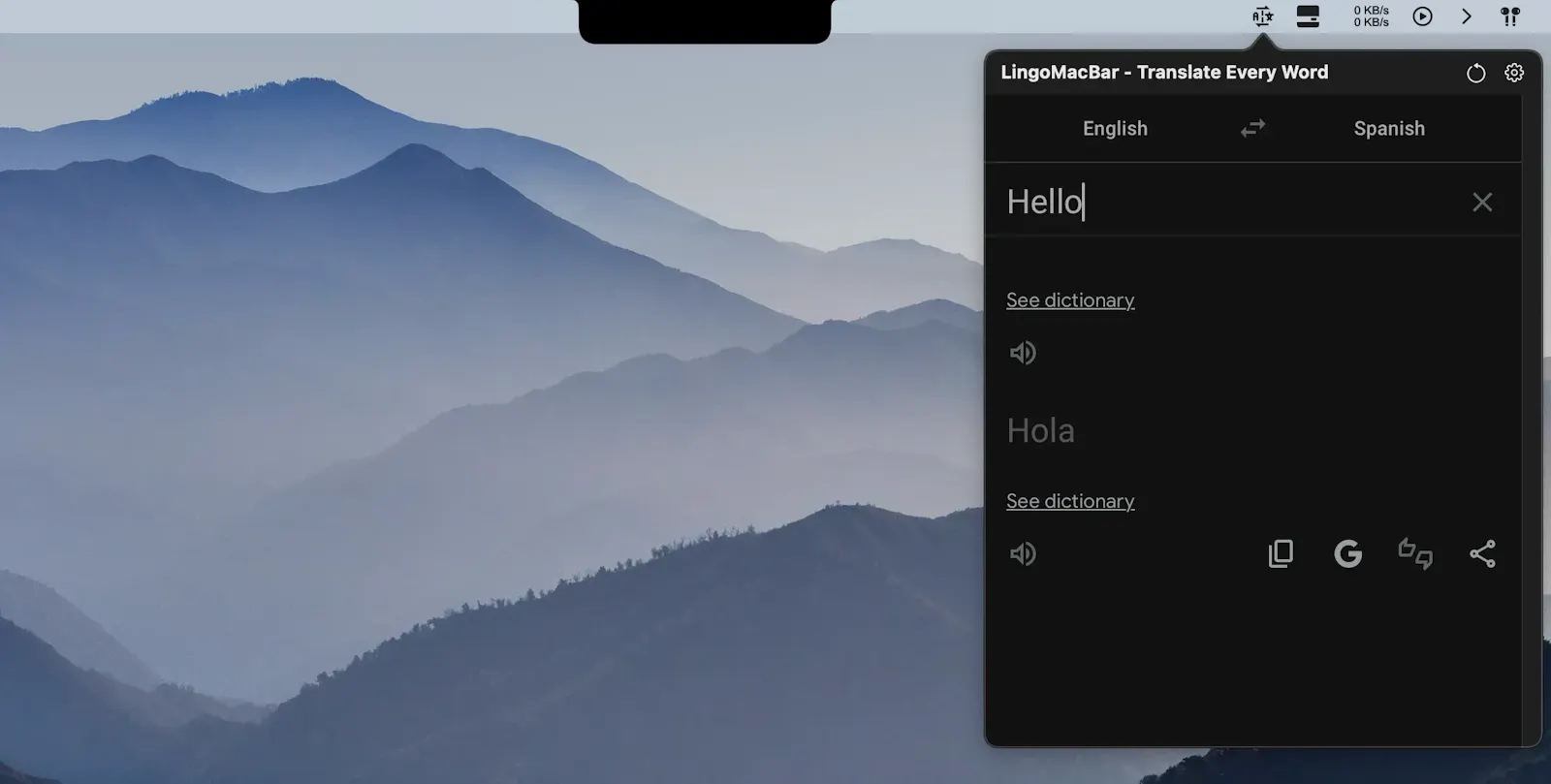 LingoMacBar: Mac Menu Bar Translator screenshot 3
