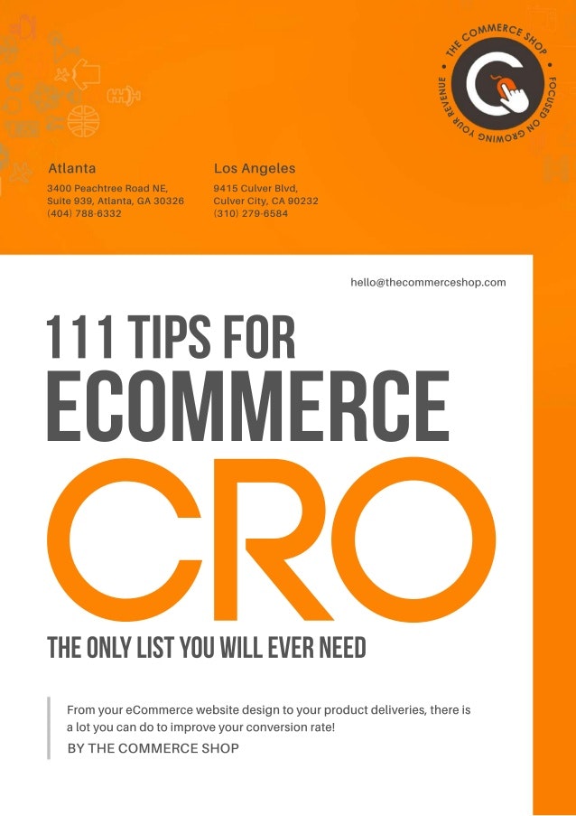 111 Tips To Improve Your eCommerce conversions gallery image