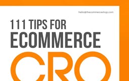 111 Tips To Improve Your eCommerce conversions media 3