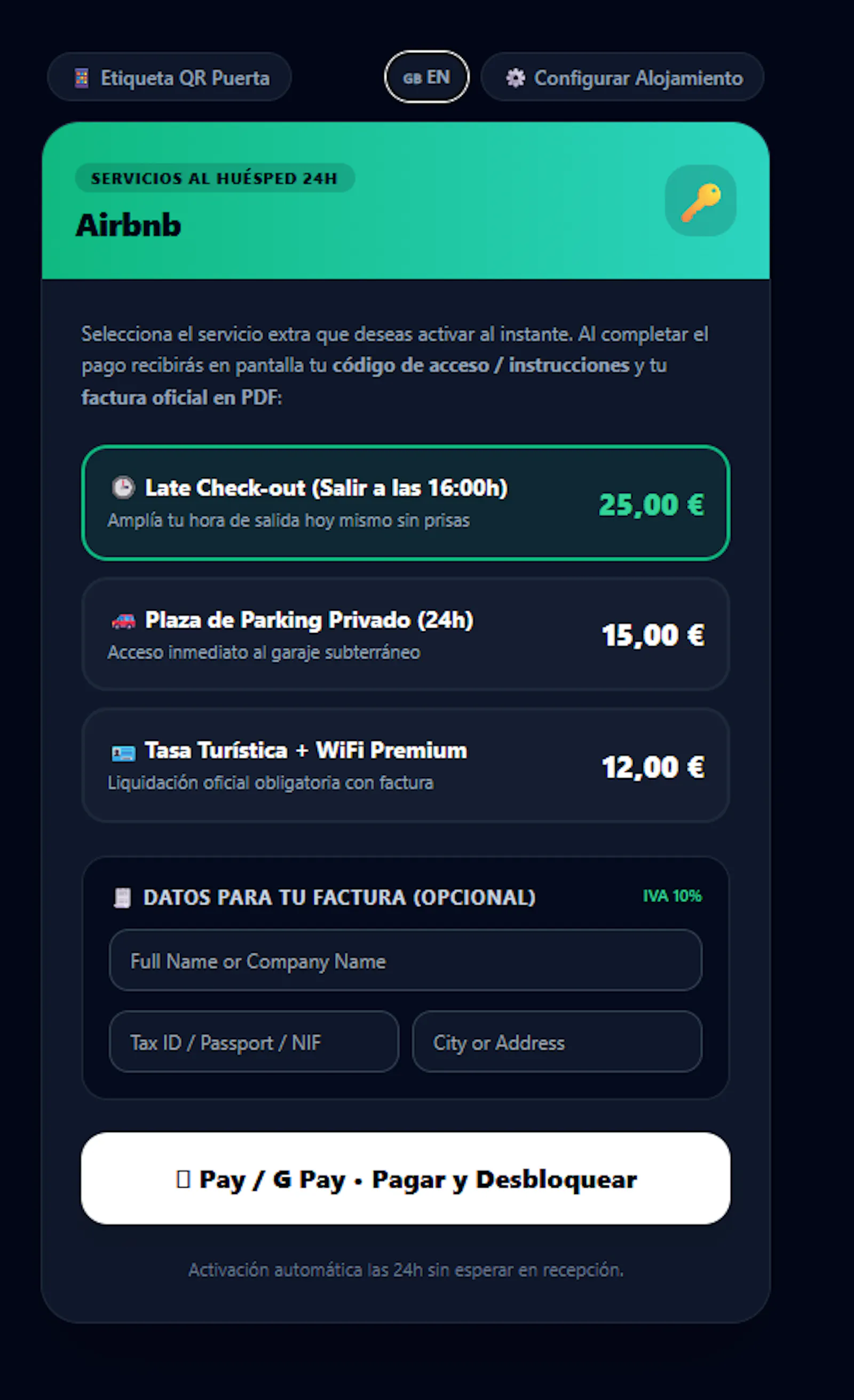 HostExtraQR screenshot 2