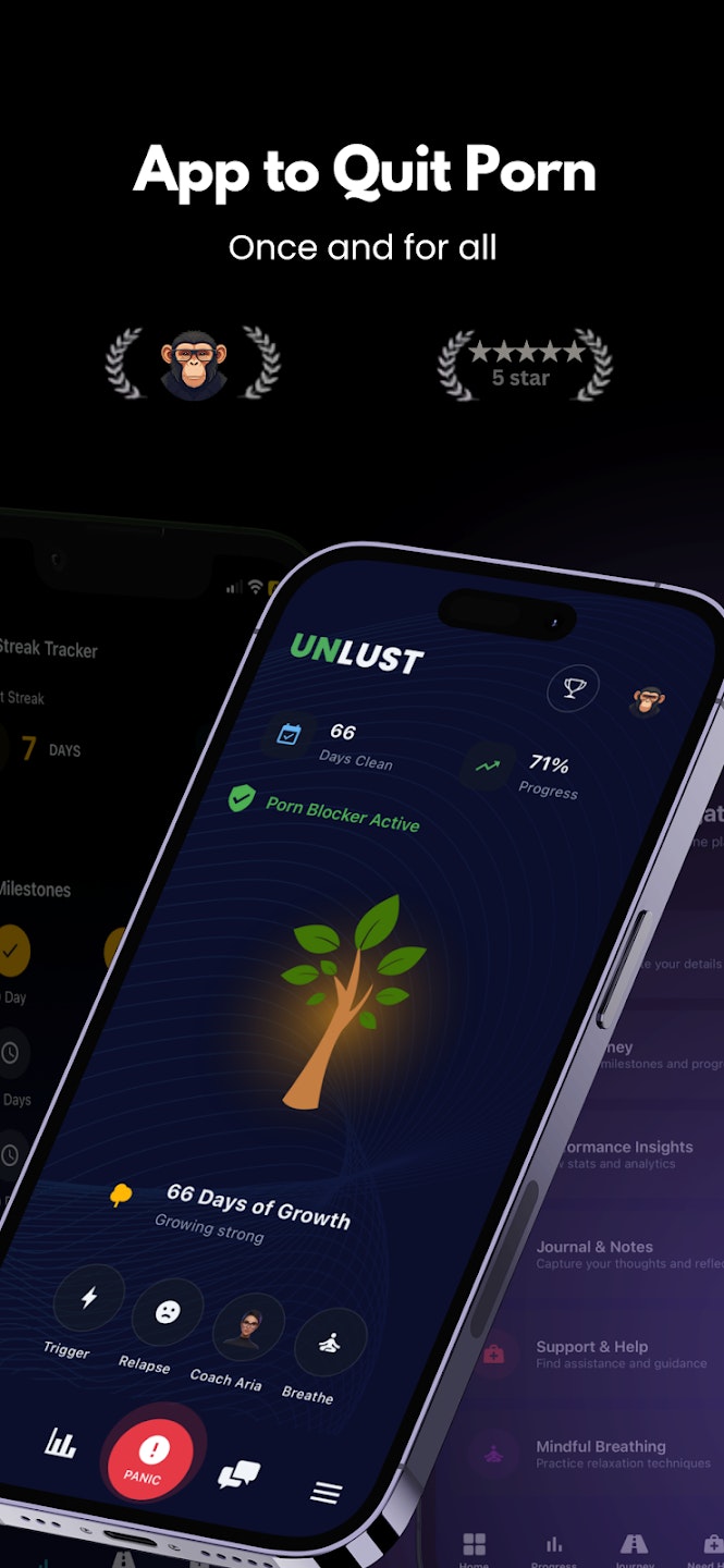 Unlust: Quit Porn Addiciton - Screenshot 2 showing product features and functionality
