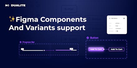 Personalização da interface do usuário Dualite: Adeque suas aplicações React ou páginas HTML/CSS à perfeição usando a interface de design intuitiva do Dualite.