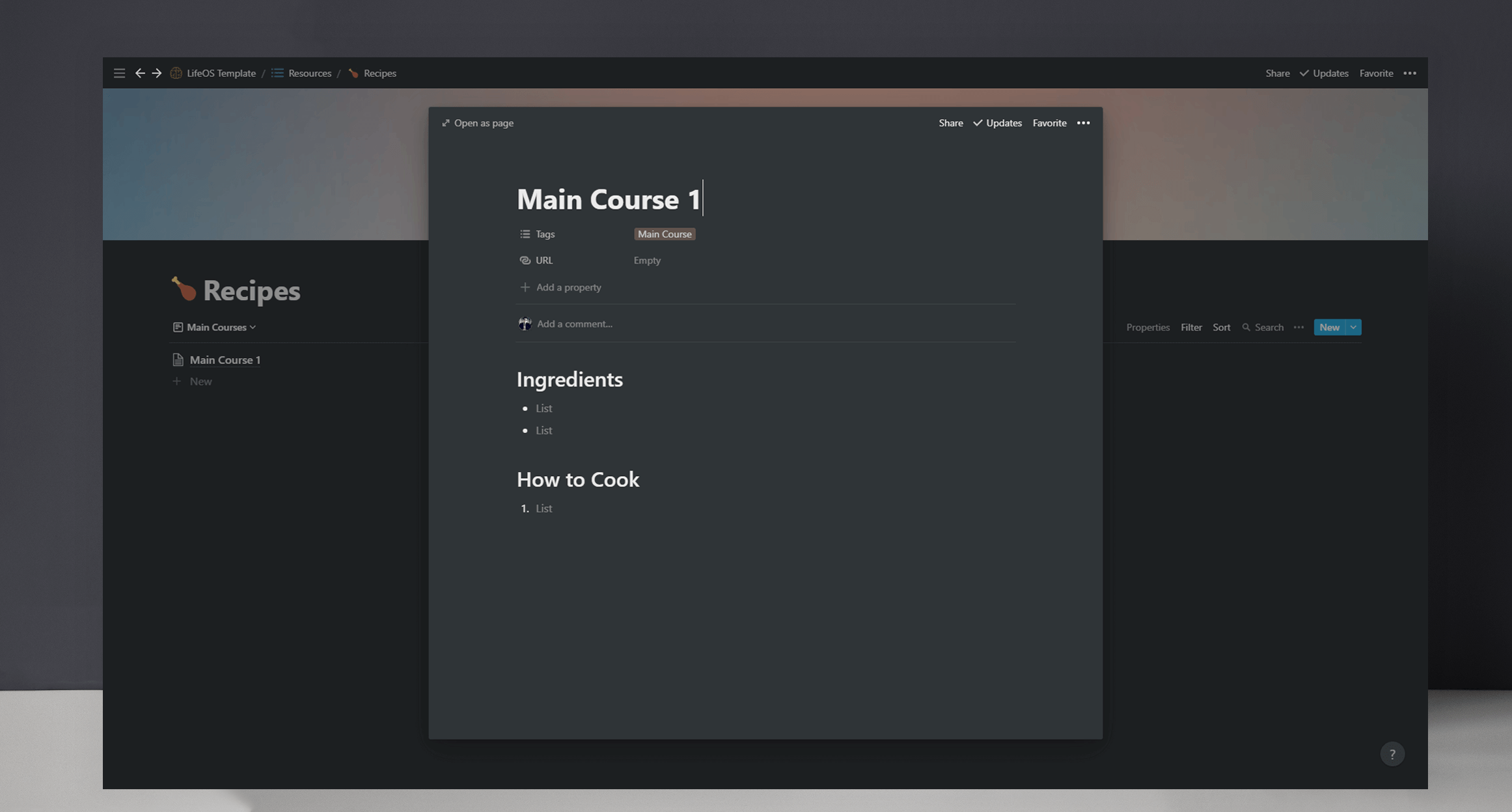 Notion Life OS media 7