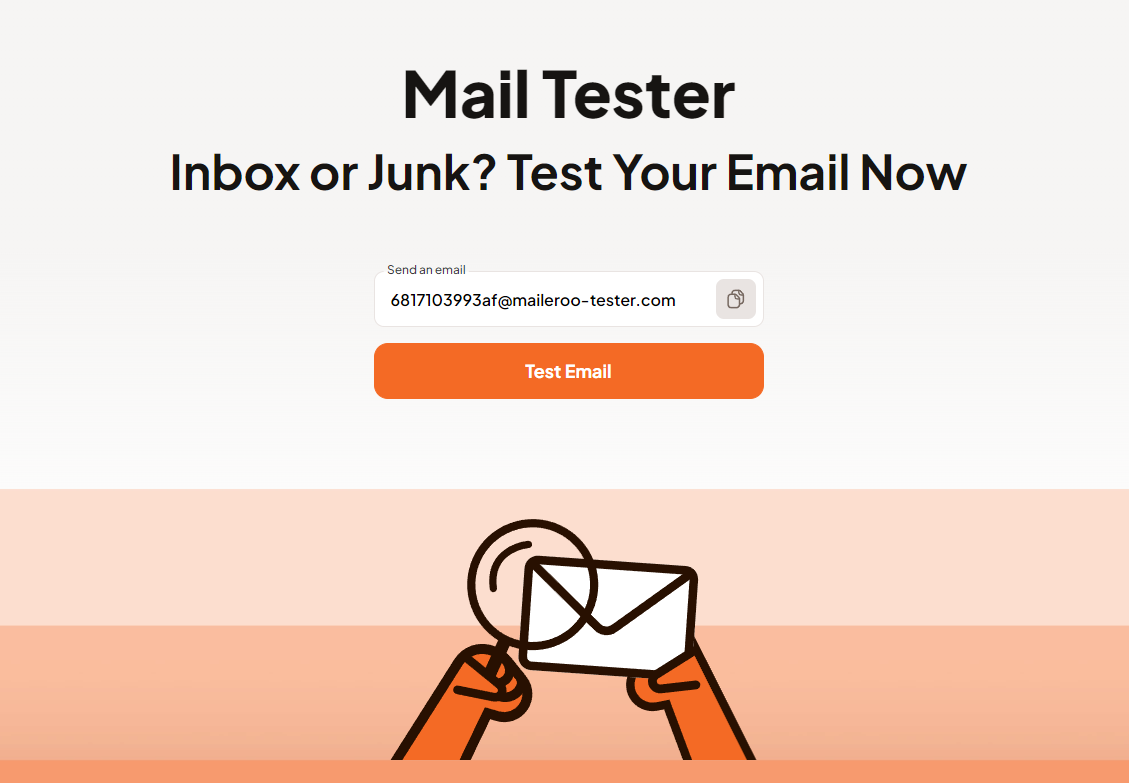 E -Mail -Tester -Tool - per Maileroo - Testen Sie Ihre E -Mail -Lieferbarkeit Medien 1