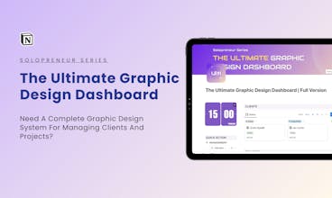 The Ultimate Graphic Design Dashboard gallery image