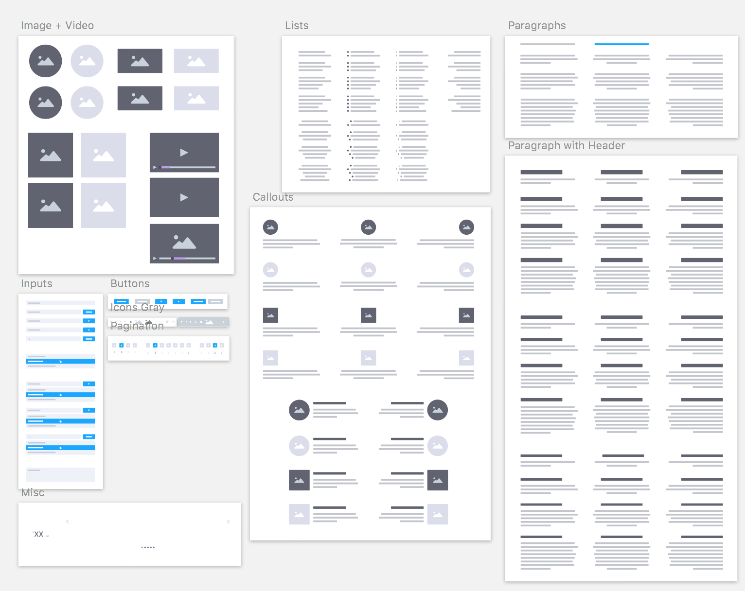 Blocks Wireframe Kit for Sketch gallery image