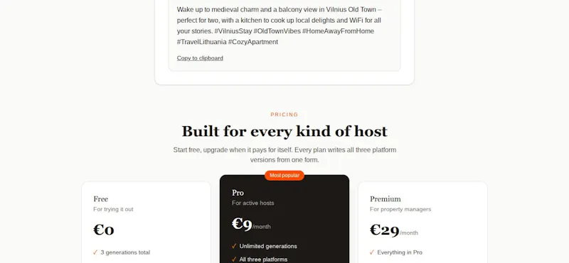 HostCopy AI screenshot 2