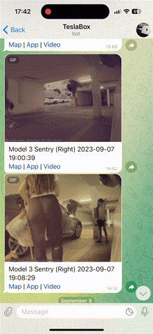 Alertes vidéo instantanées de votre Tesla media 3