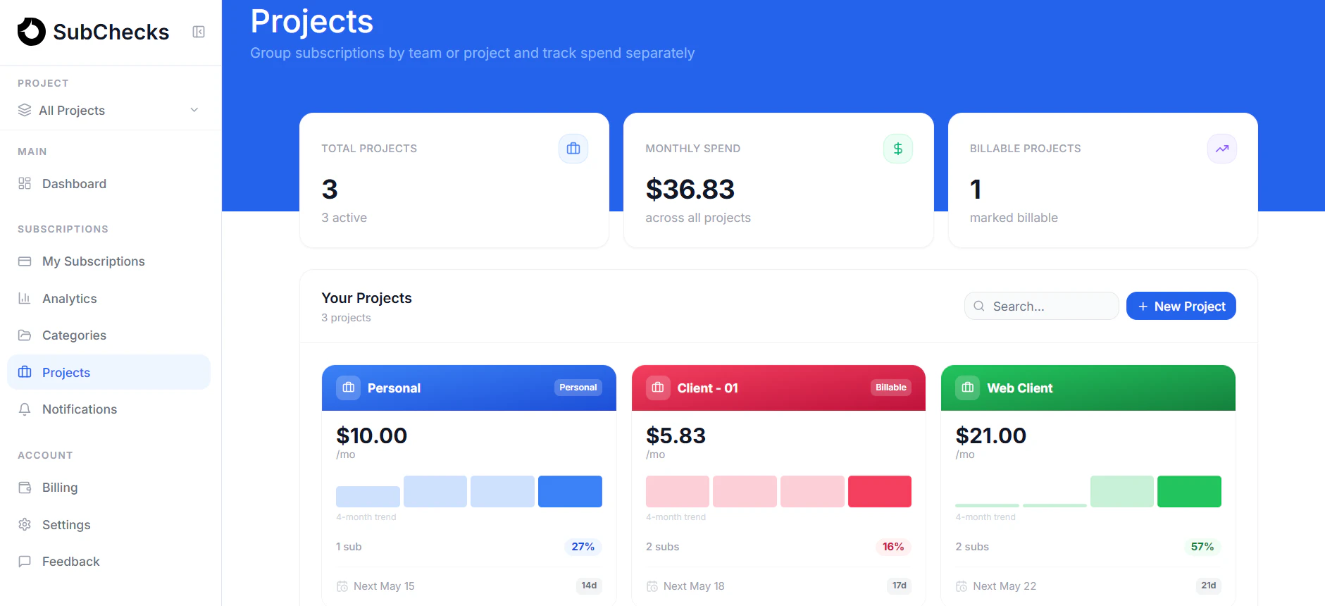 SubChecks screenshot 4
