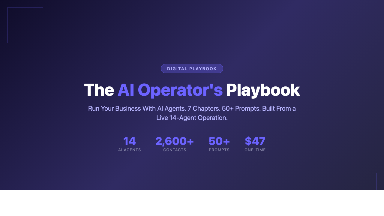The AI Operators Playbook